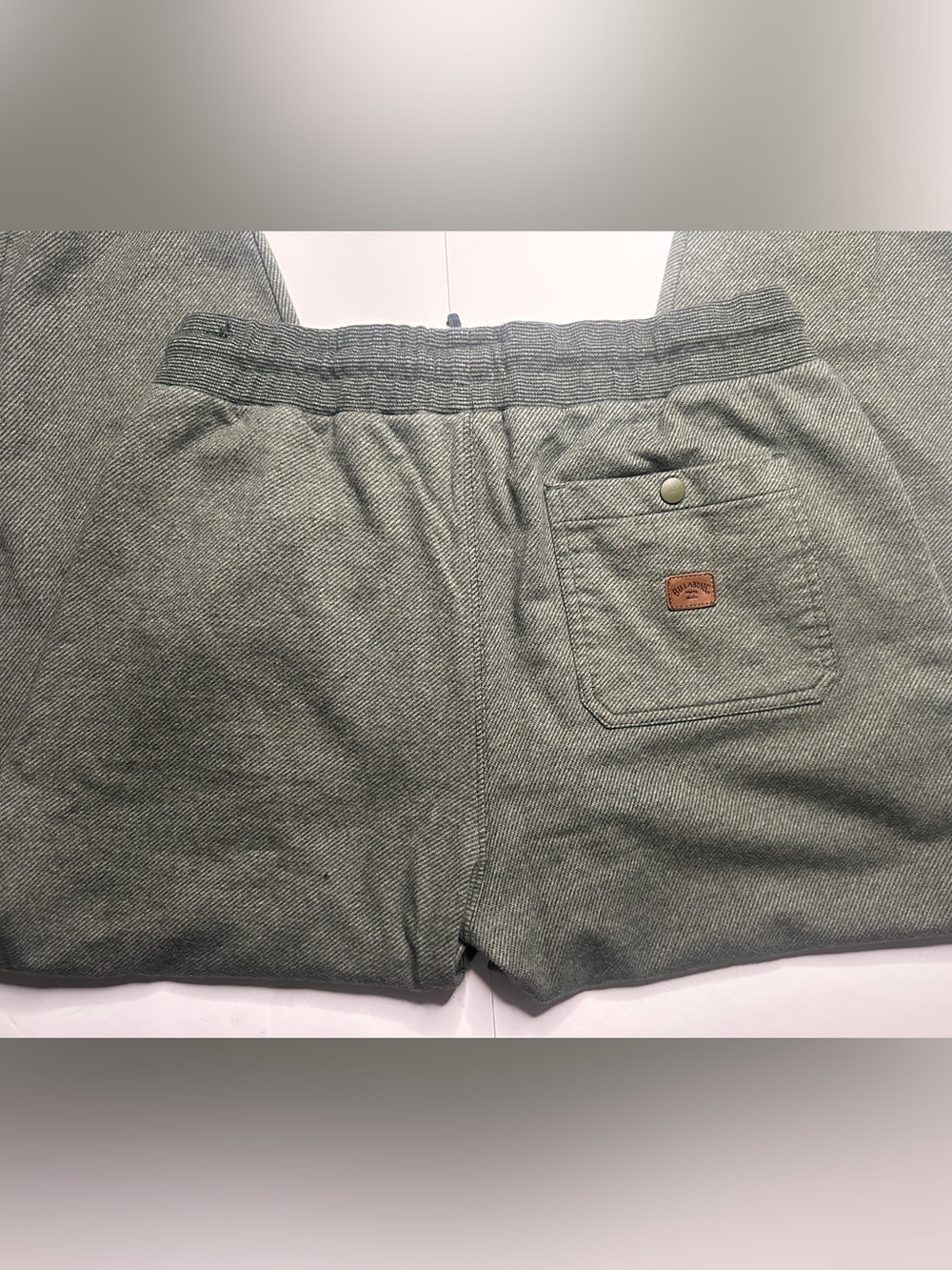 Billabong Olive Knit Drawstring Jogger Pull On Lounge Pants Size Large - Picture 9 of 13